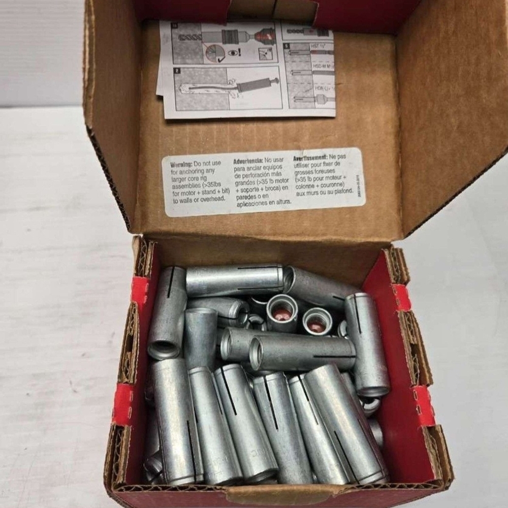 (50) HILTI HDI-P 1/2" Drop In Anchor